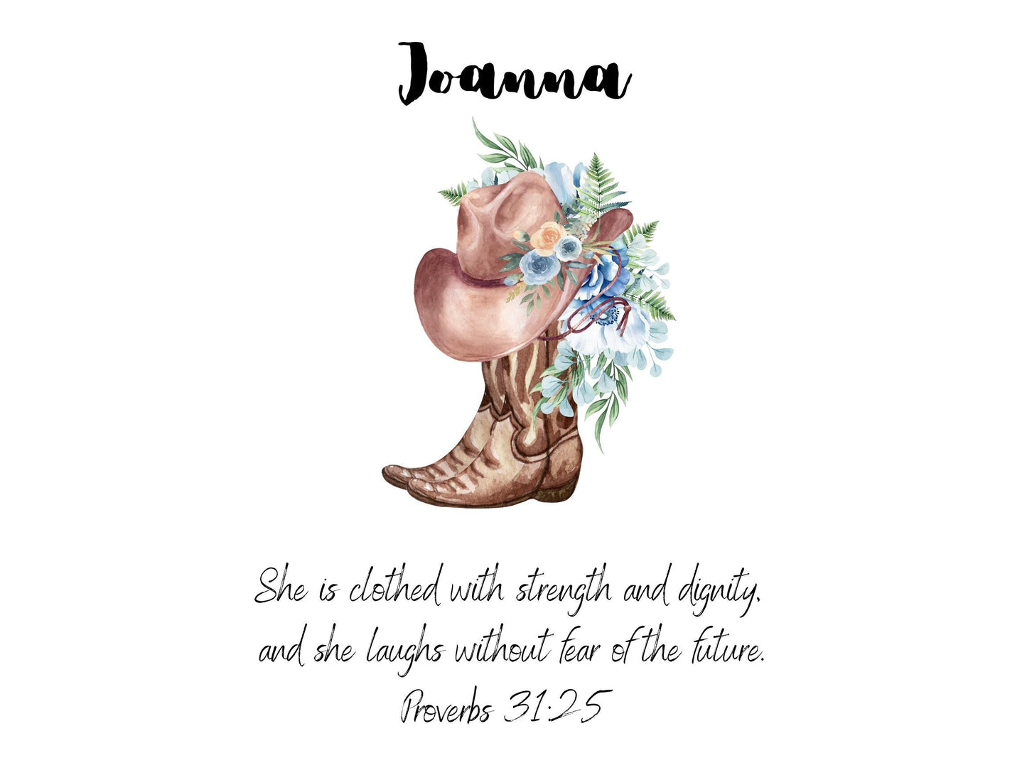 Personalized Western Nursery Art, Cowgirl Boot Print (Digital Download)