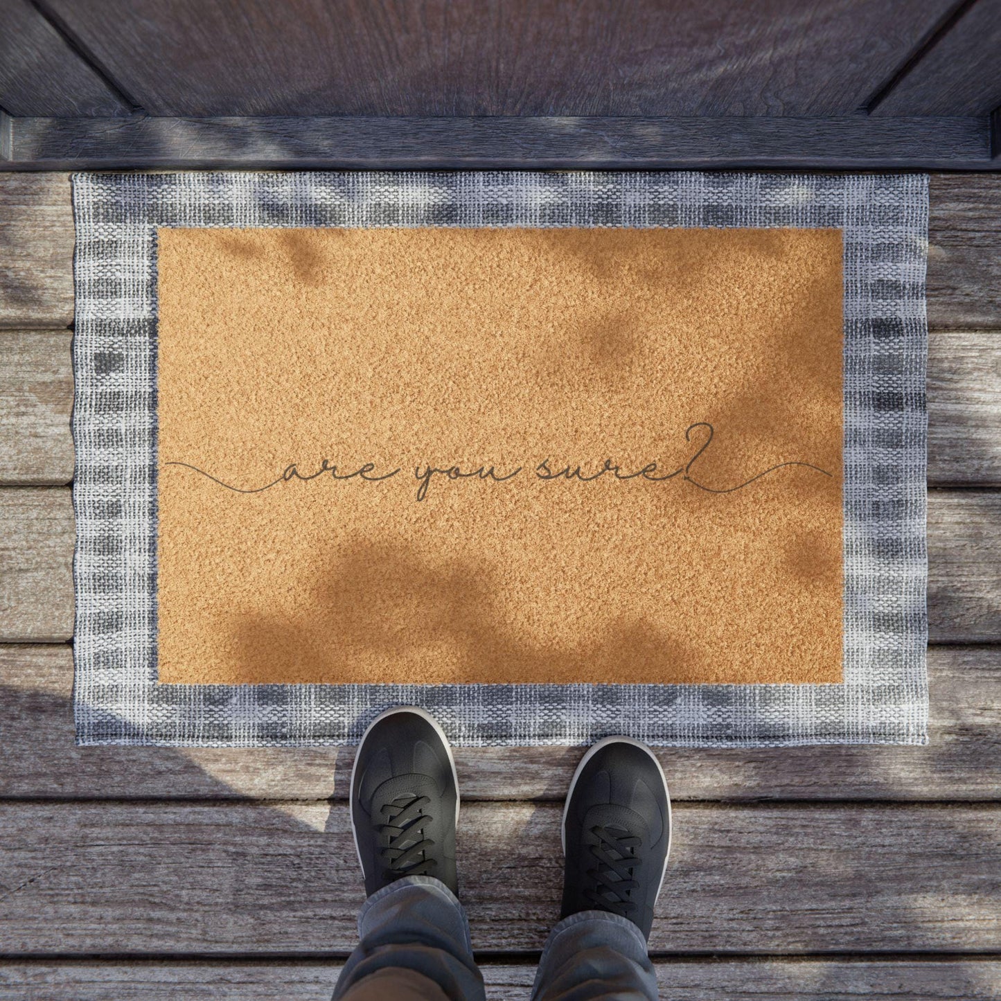 Charming doormat, Rustic Home Decor, Welcome Mat, Funny Housewarming Gift, Entryway Accent,