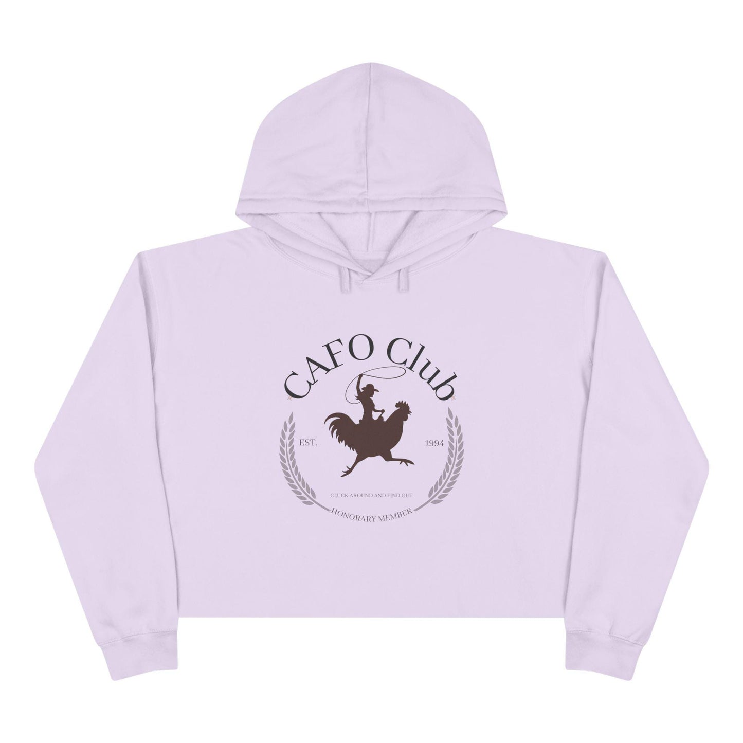 Cluck Around and Find Out Crop Hoodie, Chicken Graphic Sweatshirt, Funny Club Pullover, Hen Lover Hoodie, Animal Quote Jumper, Poultry