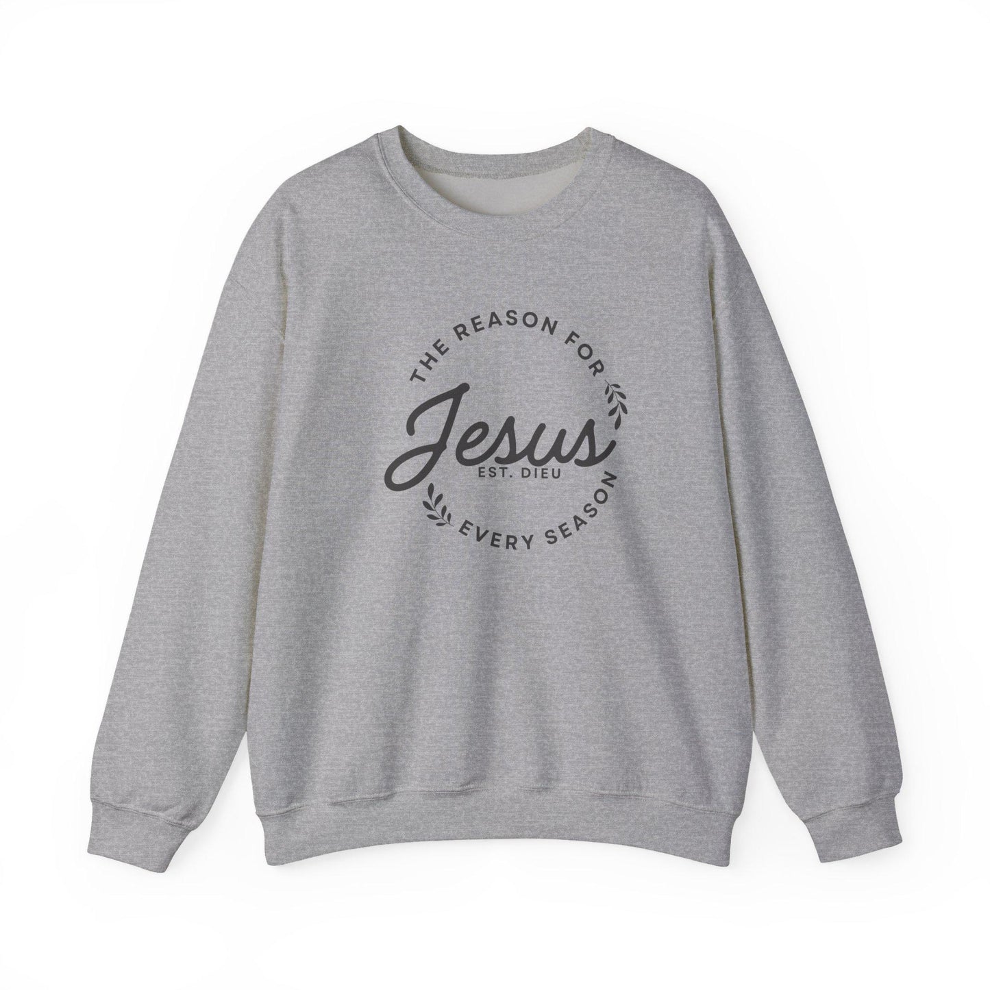 Jesus is the reason for the season, Cozy Christian Crewneck Sweatshirt: Faith-Inspired Apparel