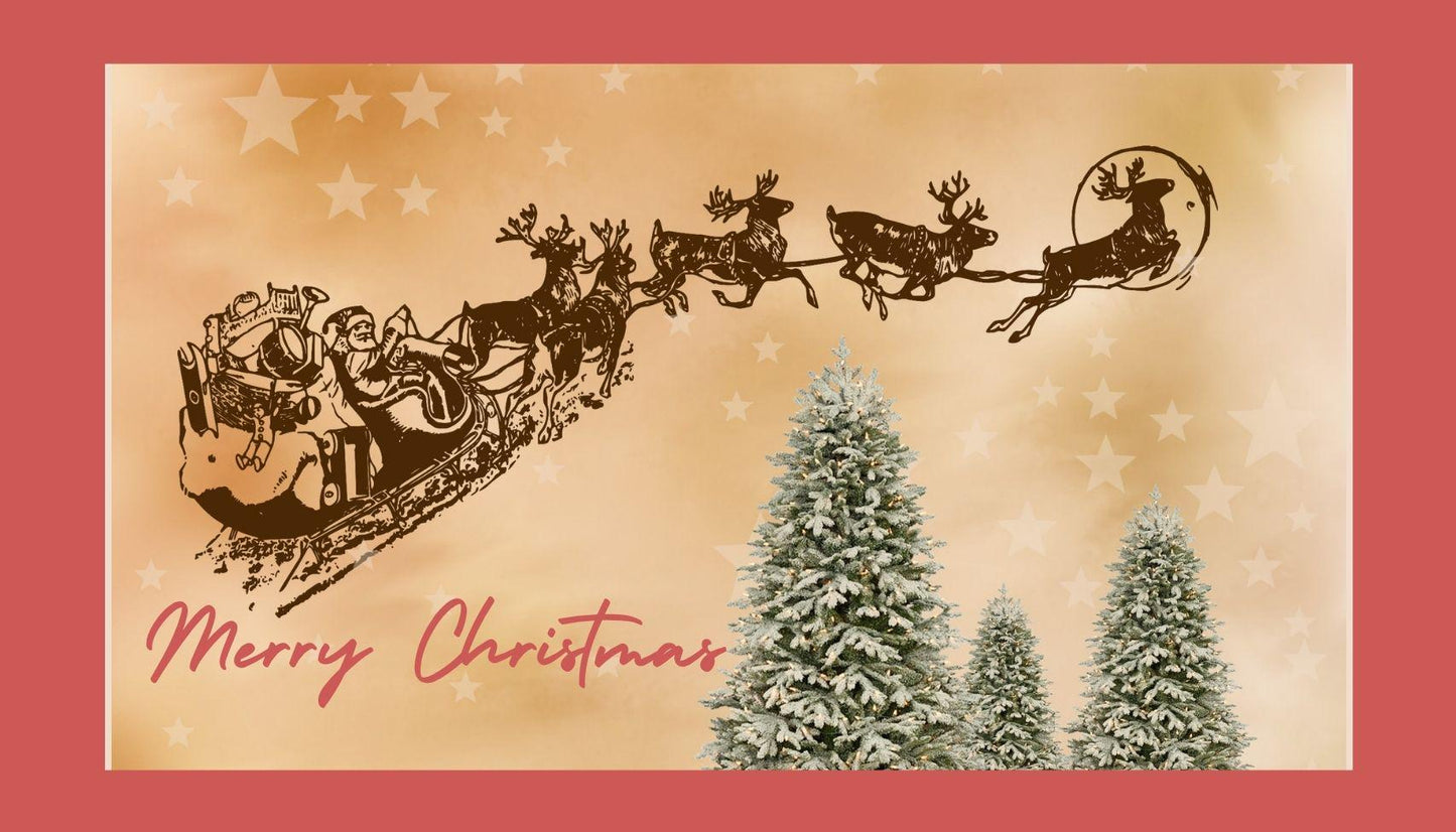 Personalized Santa Postcard, Official North Pole Letter (Editable Template)