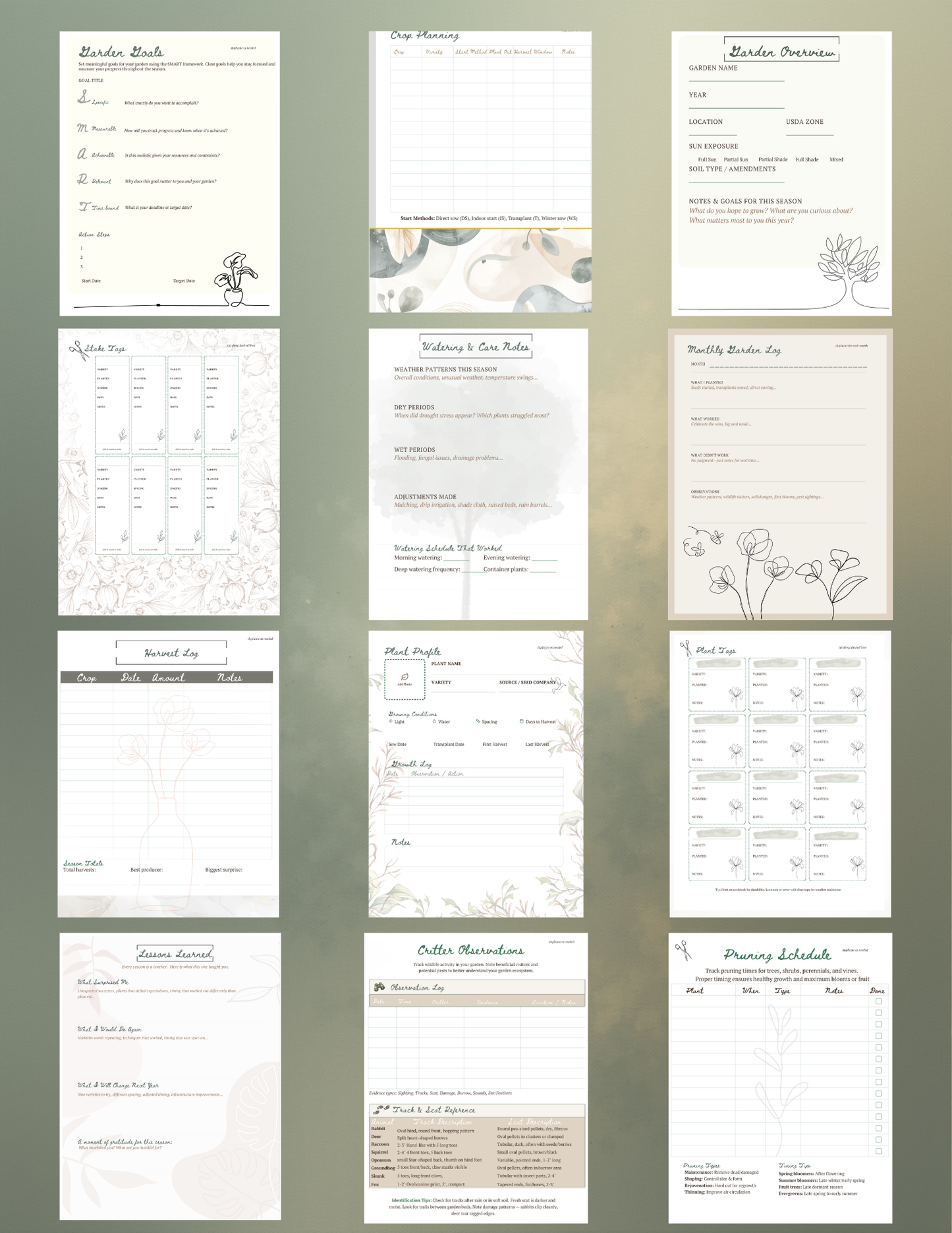 Simple Garden Planner Printable | Beginner Garden Planner | Instant Download Garden Journal | Zone-Based Garden Planning