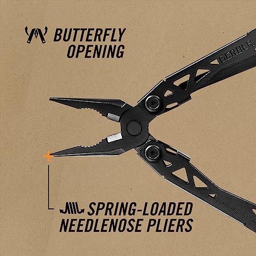 Gerber Gear Suspension-NXT 15-in-1 EDC Multi tool with Pocket Knife, Needle Nose Pliers and Wire Stripper Tools, Gifts for Men, Survival and Camping Gear, Stainless Steel