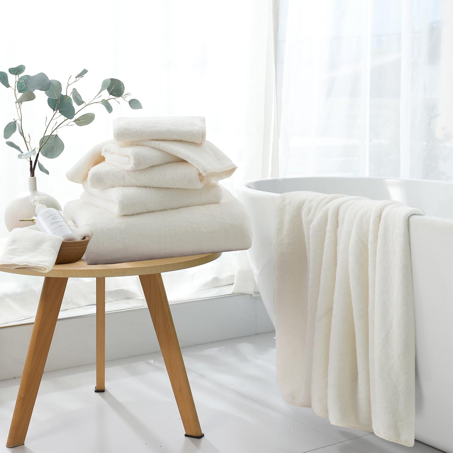 Extra Large Bath Sheet 4 Piece (35"x70")-Ultra Soft Oversized Bath Towel,Bath Sheet Towel Set for Bathroom Hotel,Highly Absorbent Quick Dry Shower Towel Set for Adults,Bath Towel Dark Grey