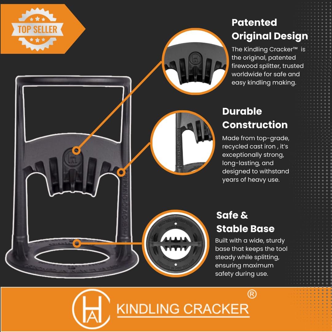 Kindling Cracker Firewood Splitter - Kindling Splitter Wood Splitter Wood Splitting Wedge Manual Log Splitter Wedge