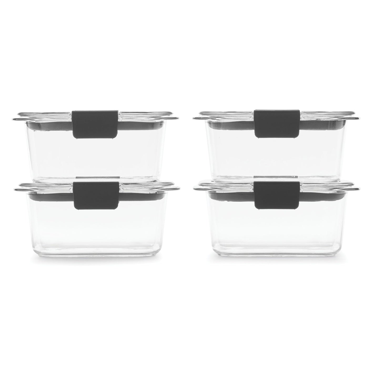 Rubbermaid Brilliance Food Storage Containers BPA Free Airtight Lids Ideal for Lunch Meal Prep & Leftovers Set of 5 (3.2 Cup)