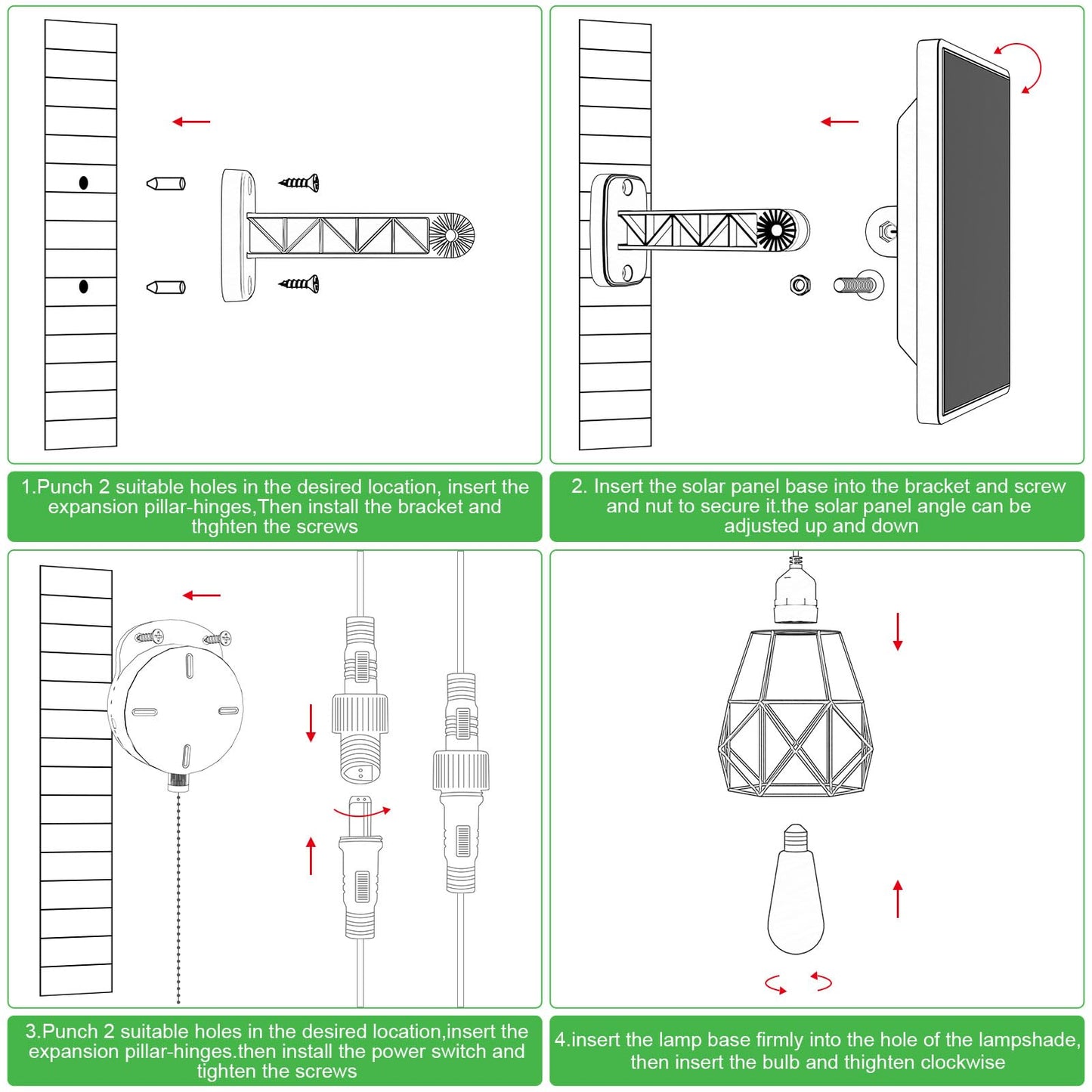 Solar Chandelier Lights Indoor Outdoor, Solar Pendant Lights for Shed Gazebo Yard Patio Balcony Barn Garage