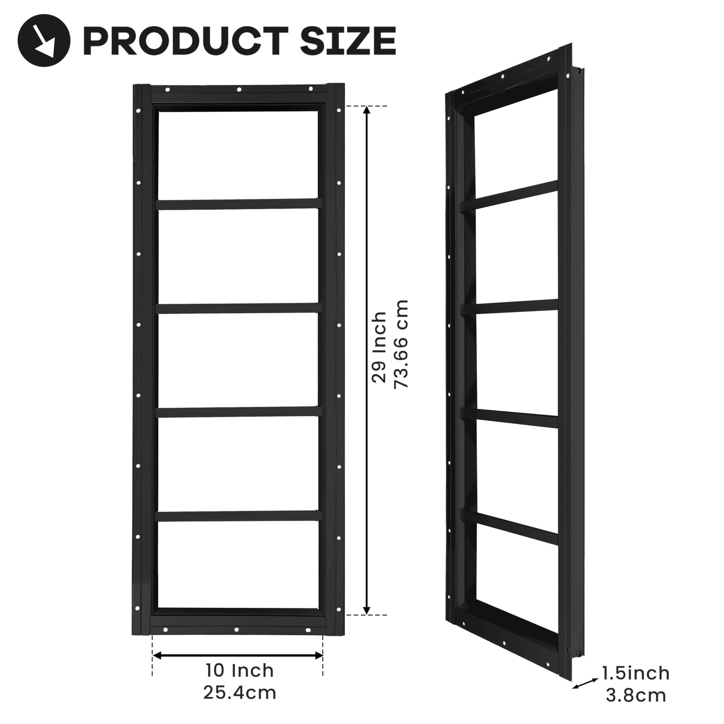 Shed Windows 2 Pack, Chicken Coop Windows 24" x 36" with Tempered Glass and Fiberglass Screen, Flush Mounted Small Window for Shed, Barns, Playhouse, Household, Garage (Black)