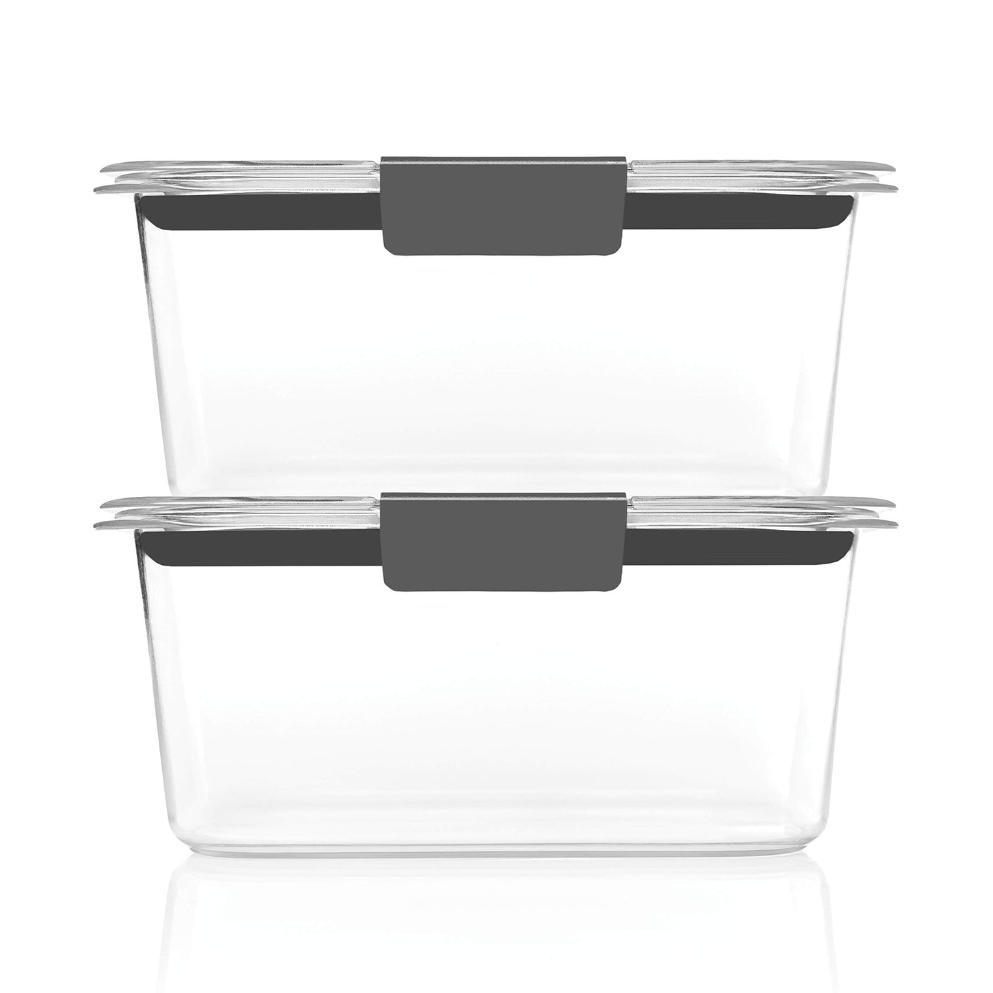 Rubbermaid Brilliance Food Storage Containers BPA Free Airtight Lids Ideal for Lunch Meal Prep & Leftovers Set of 5 (3.2 Cup)