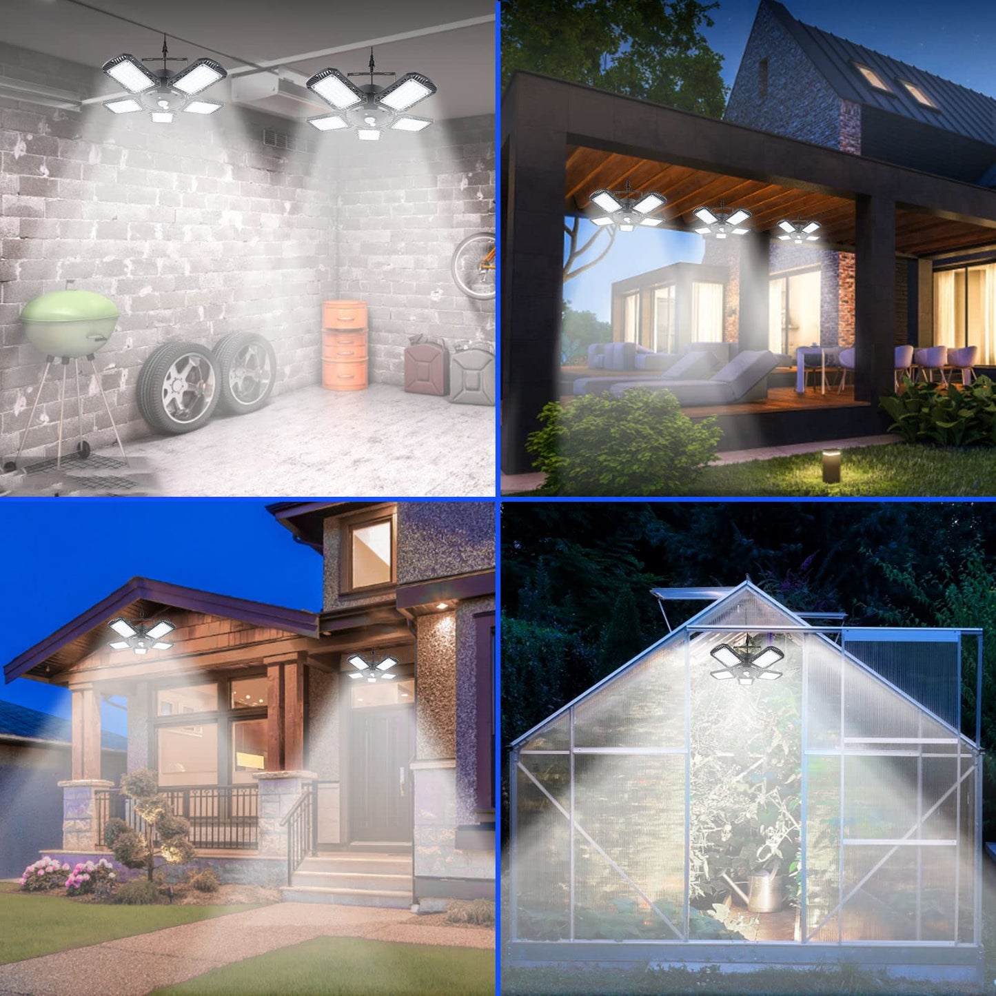 Solar Chandelier Lights Indoor Outdoor, Solar Pendant Lights for Shed Gazebo Yard Patio Balcony Barn Garage