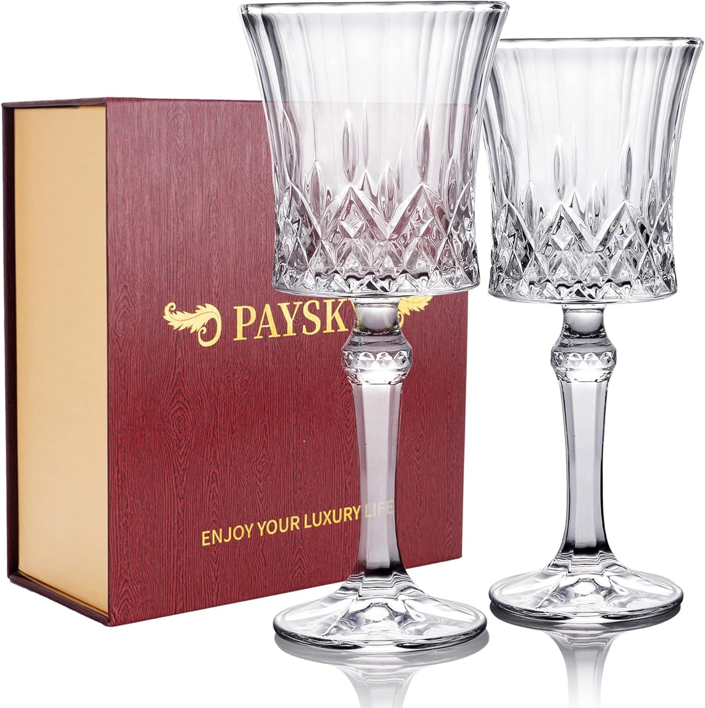 Wine Glasses Set of 2, Large Red Wine or White Wine Glass Gifts for Valentine's Day, Anniversary, Birthday -10 OZ…