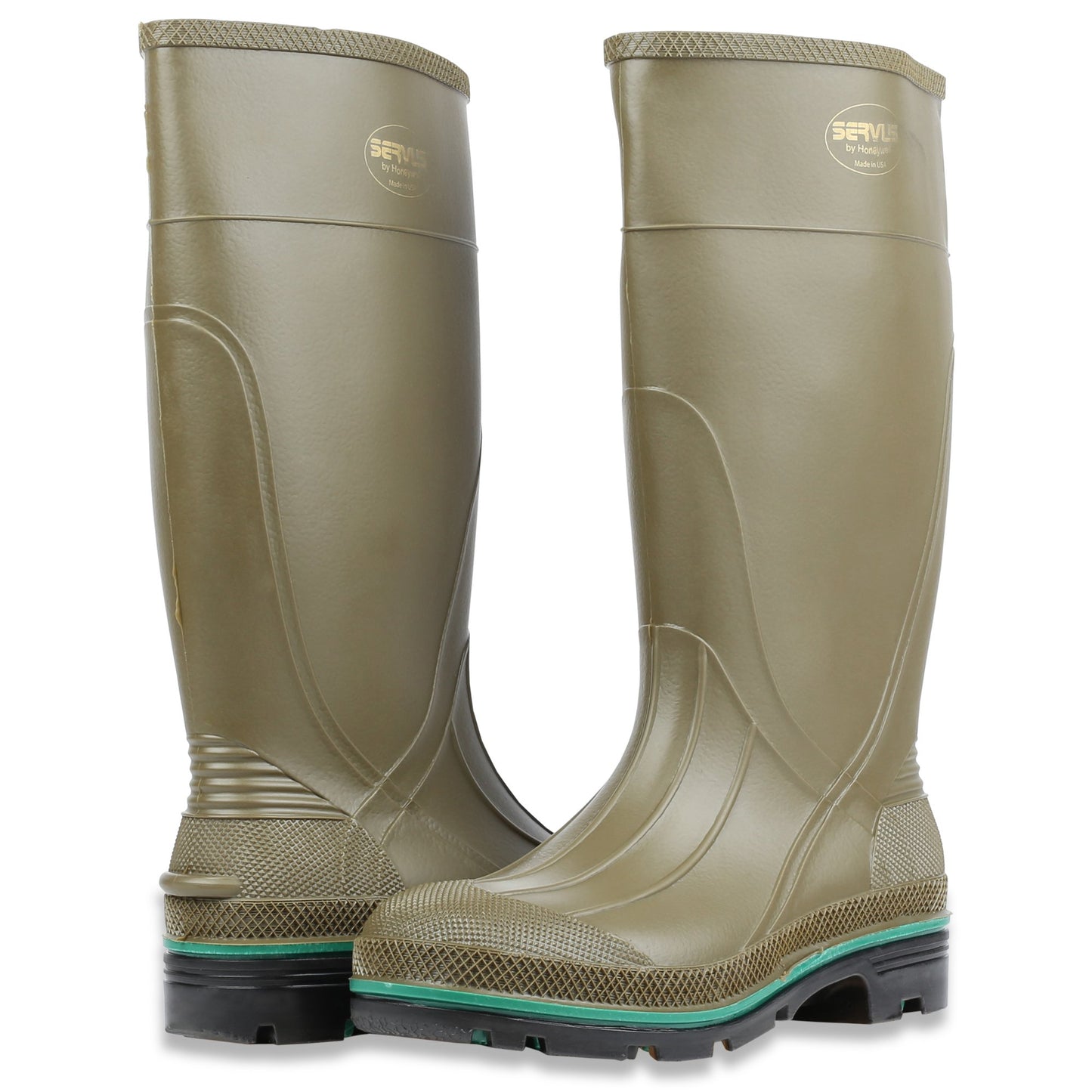 Servus MAX 15" PVC Chemical-Resistant Soft Toe Women's Work Boots, Navy, Red & Black (75126)