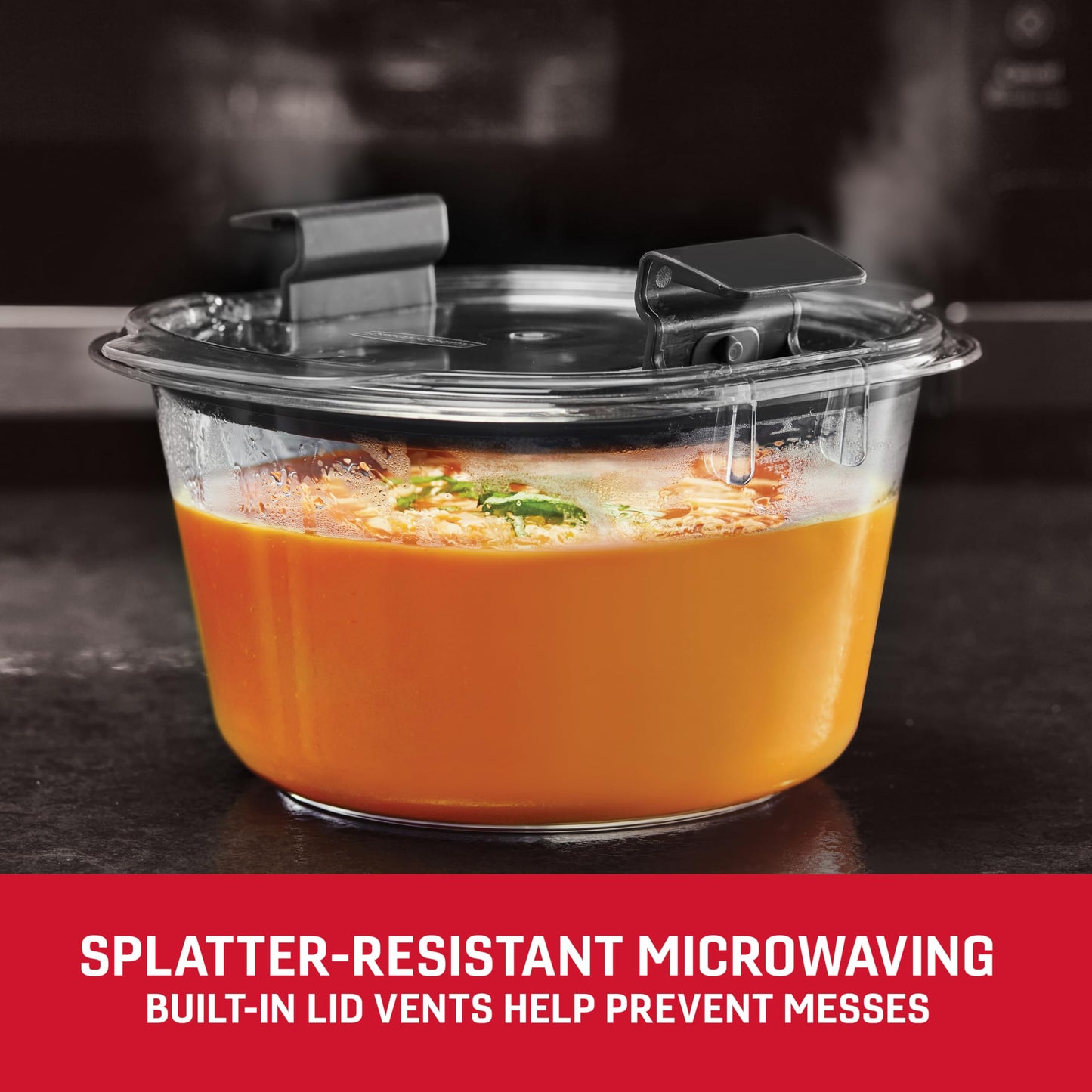 Rubbermaid Brilliance Food Storage Containers BPA Free Airtight Lids Ideal for Lunch Meal Prep & Leftovers Set of 5 (3.2 Cup)