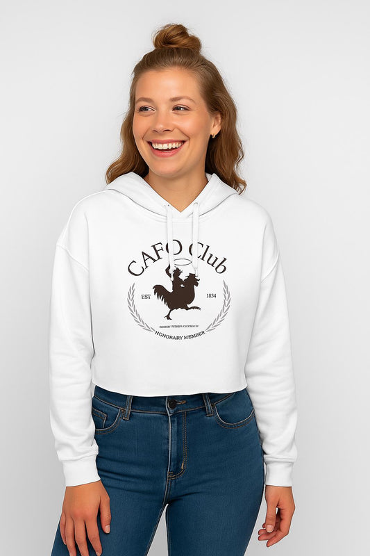 Cluck Around and Find Out Crop Hoodie, Chicken Graphic Sweatshirt, Funny Club Pullover, Hen Lover Hoodie, Animal Quote Jumper, Poultry