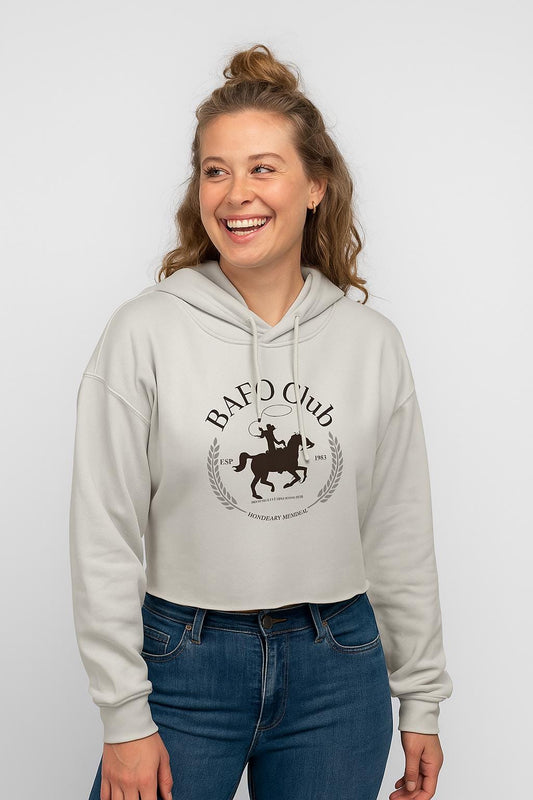 Buck Around and Find Out Equestrian Cropped Hoodie, Funny Horse Riding Sweatshirt, Women's Hoody, Equine Gift, Horse Lover Apparel