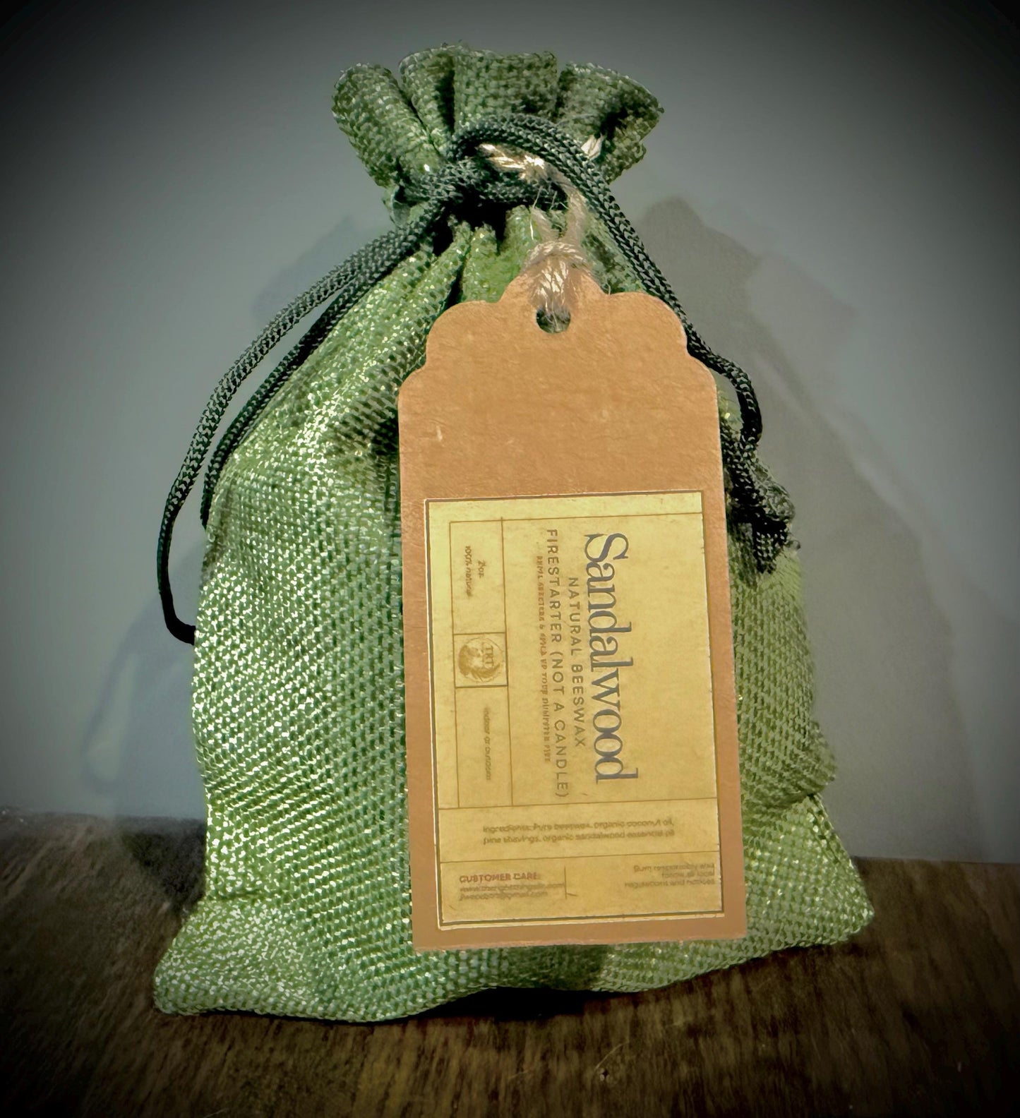 Handmade All Natural Fire Starters: Sandalwood & Beeswax