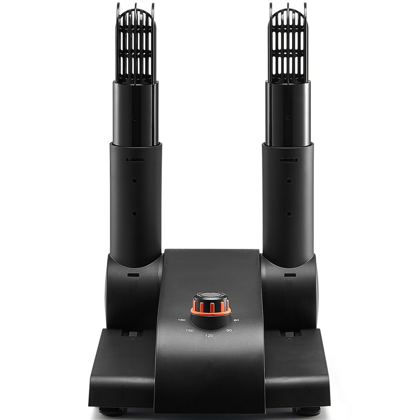 VEVOR Foldable 2 Tube Shoe Dryer Boot Dryer With Heat Blower Black & Orange,Ultra Silent, Quick Drying For Work Boots, Ski Boots, Sneakers, Gloves, Hats, Helmets