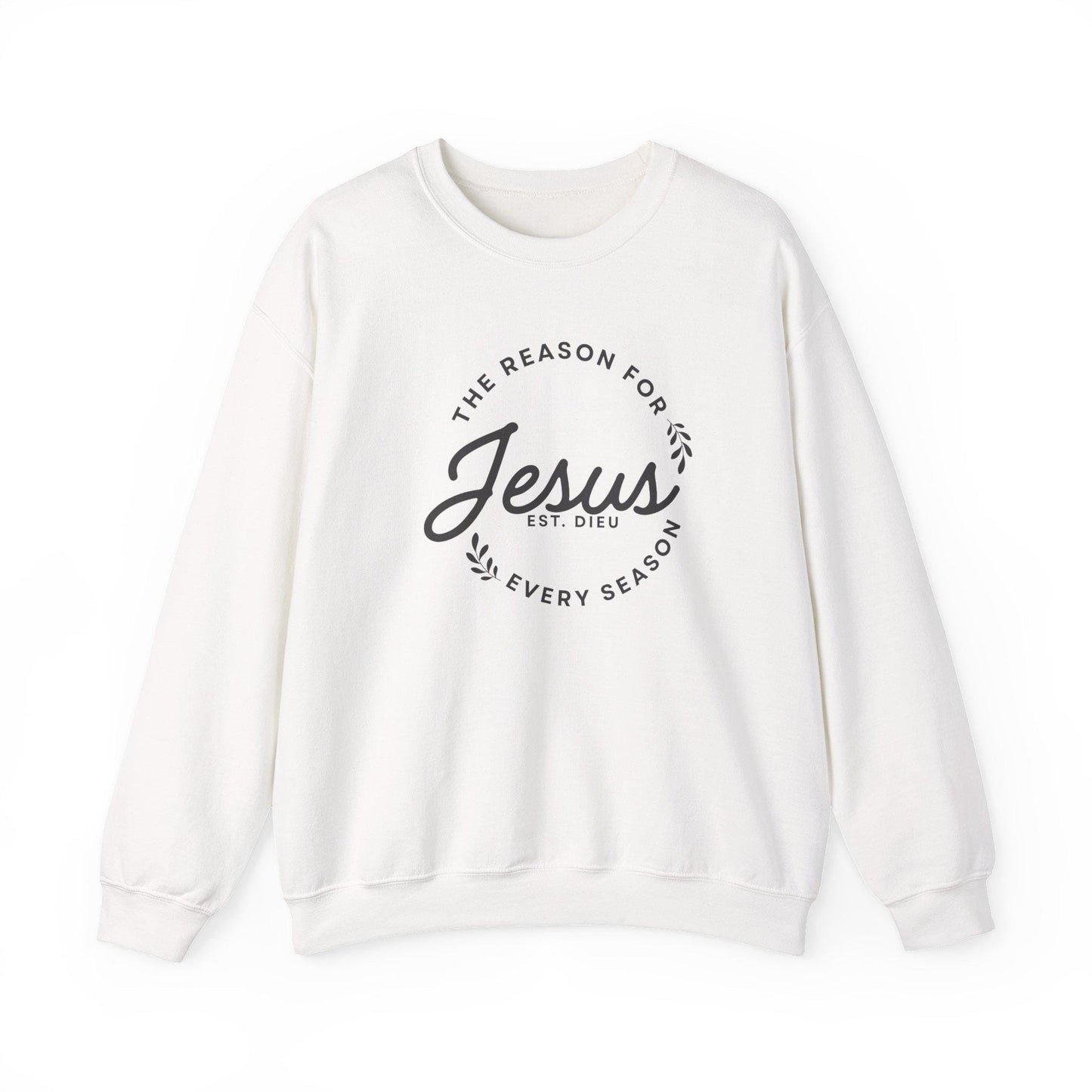 Jesus is the reason for the season, Cozy Christian Crewneck Sweatshirt: Faith-Inspired Apparel
