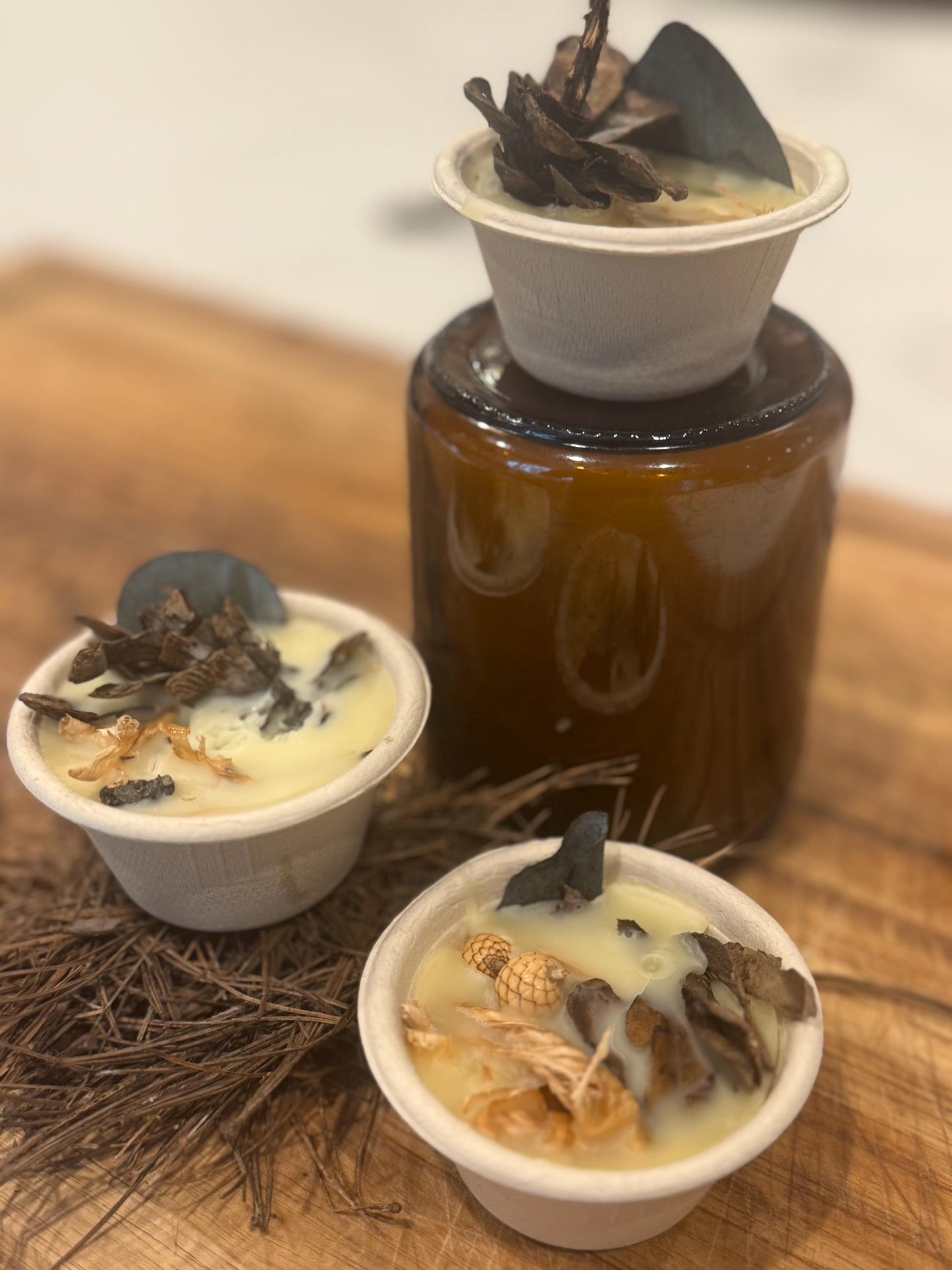 Handmade All Natural Fire Starters: Sandalwood & Beeswax