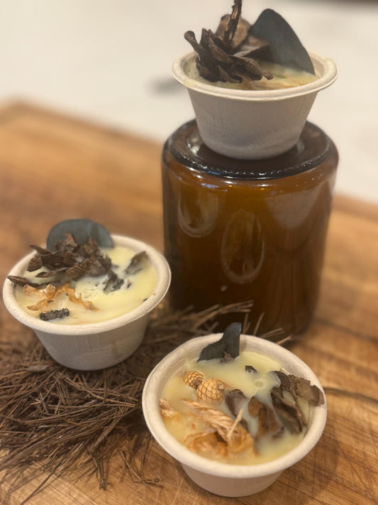 Handmade All Natural Fire Starters: Sandalwood & Beeswax